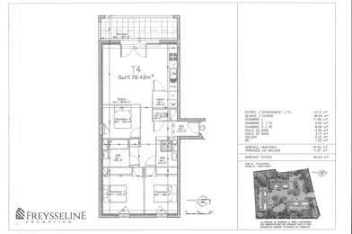 Appartement 4 pièces 383400 €