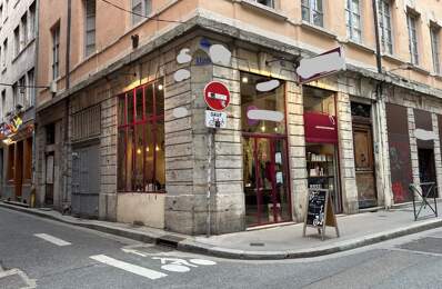Local commercial Bail à céder  LYON 1ER (69), local commercial en angle, d'une surface de 42 m² et un sous-sol utile de 35 m² — photo du bien