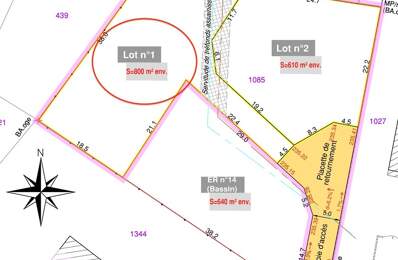 Terrain à vendre de 802,00 m² LES AVENIERES (38) — photo du bien