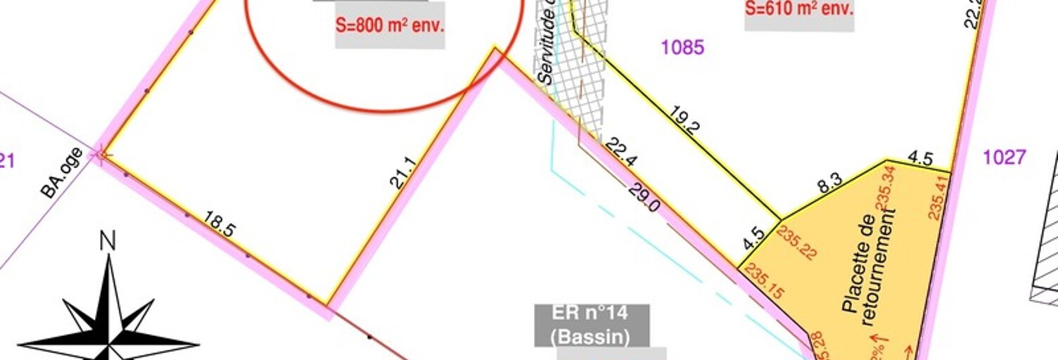 Terrain  802 m² à vendre à Les Avenières Veyrins-Thuellin (38630)