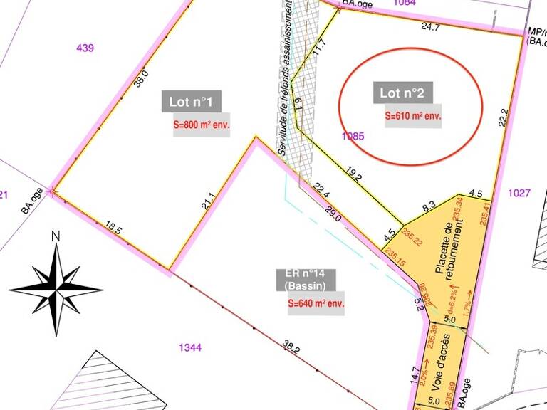 Terrain à vendre de 613,00 m² LES AVENIERES (38) — photo 1