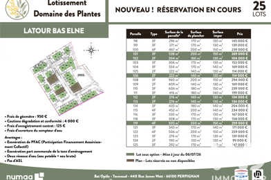Terrain  259000 €