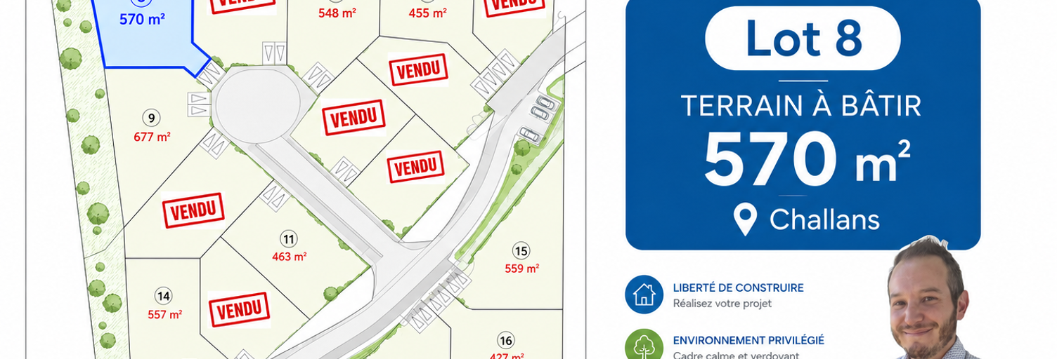 Terrain  710 m² à vendre à Challans (85300)
