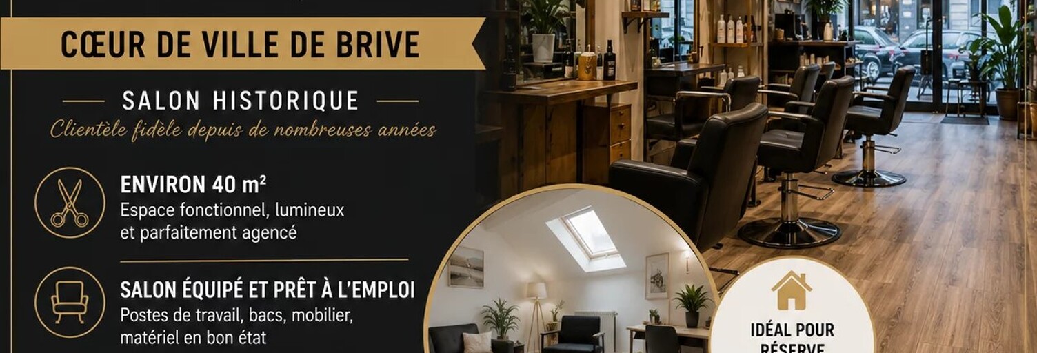 Commerce 1 Pièce 40 m² à vendre à Brive-la-Gaillarde (19100)