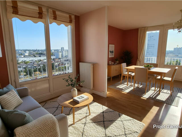 Appartement T3/T4 - 73m² - TOURS — photo du bien