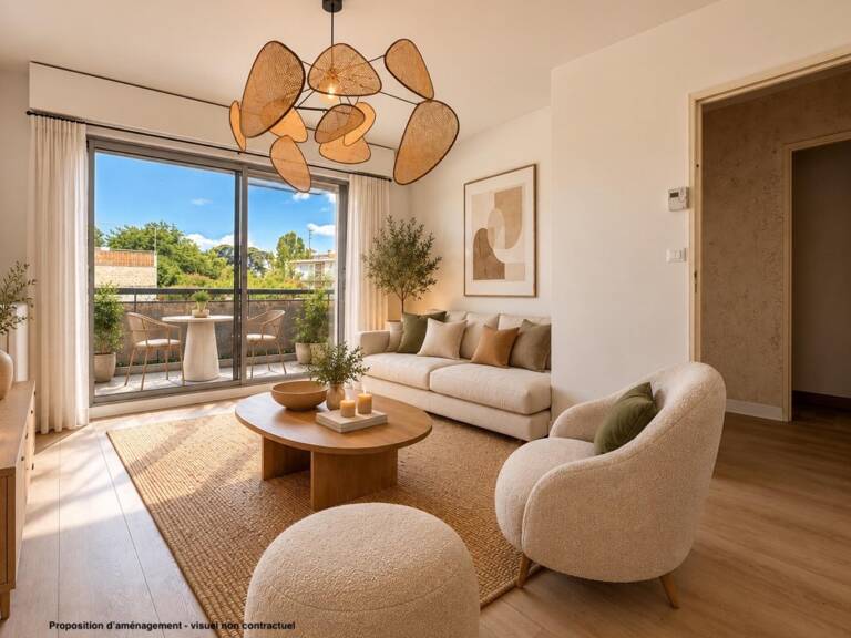 T2 AU CALME AVEC TERRASSE DE 14 M²  BEAU POTENTIEL D'OUVERTURE/ CELLIER ET PARKING — photo 1