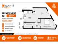 Appartement T2 traversant (50m2) avec balcon (7m2) - Faible charges — photo 4