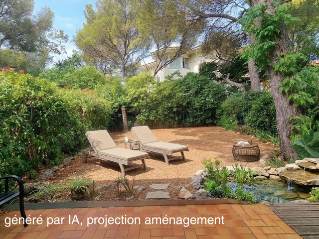 BOULOURIS A 5 MIN DES PLAGES A PIEDS 2 PIECES AVEC JARDIN — photo du bien