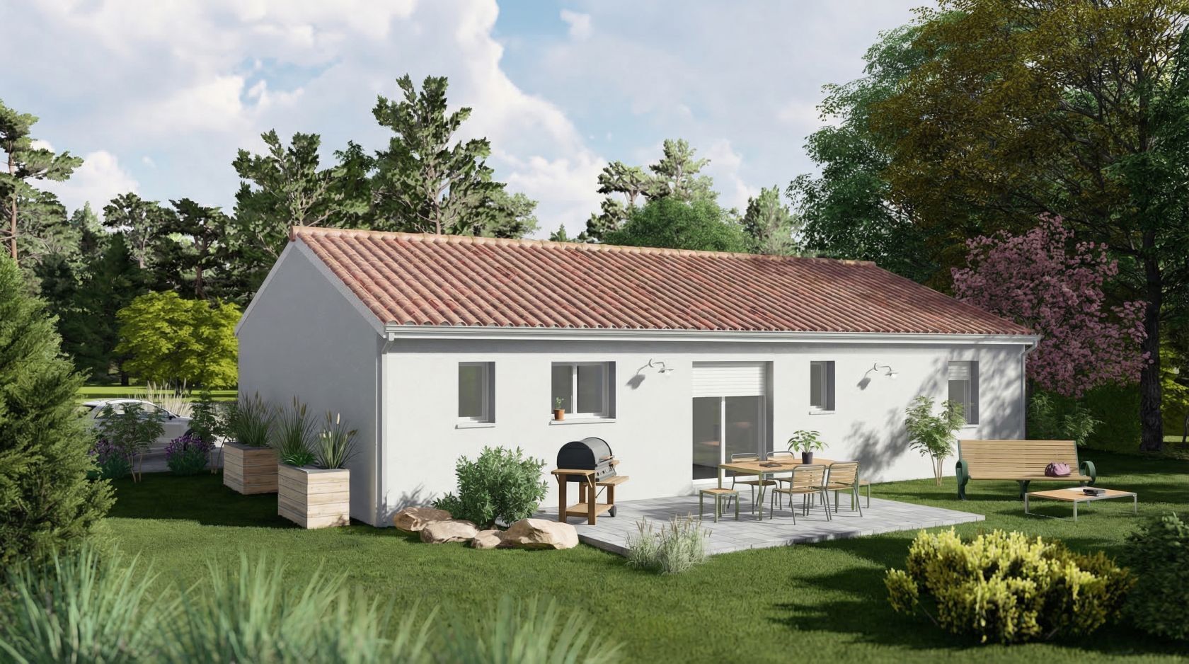 Projet de construction d'une maison 95 m² avec terrain à LES GRANDS-CHEZEAUX (87)