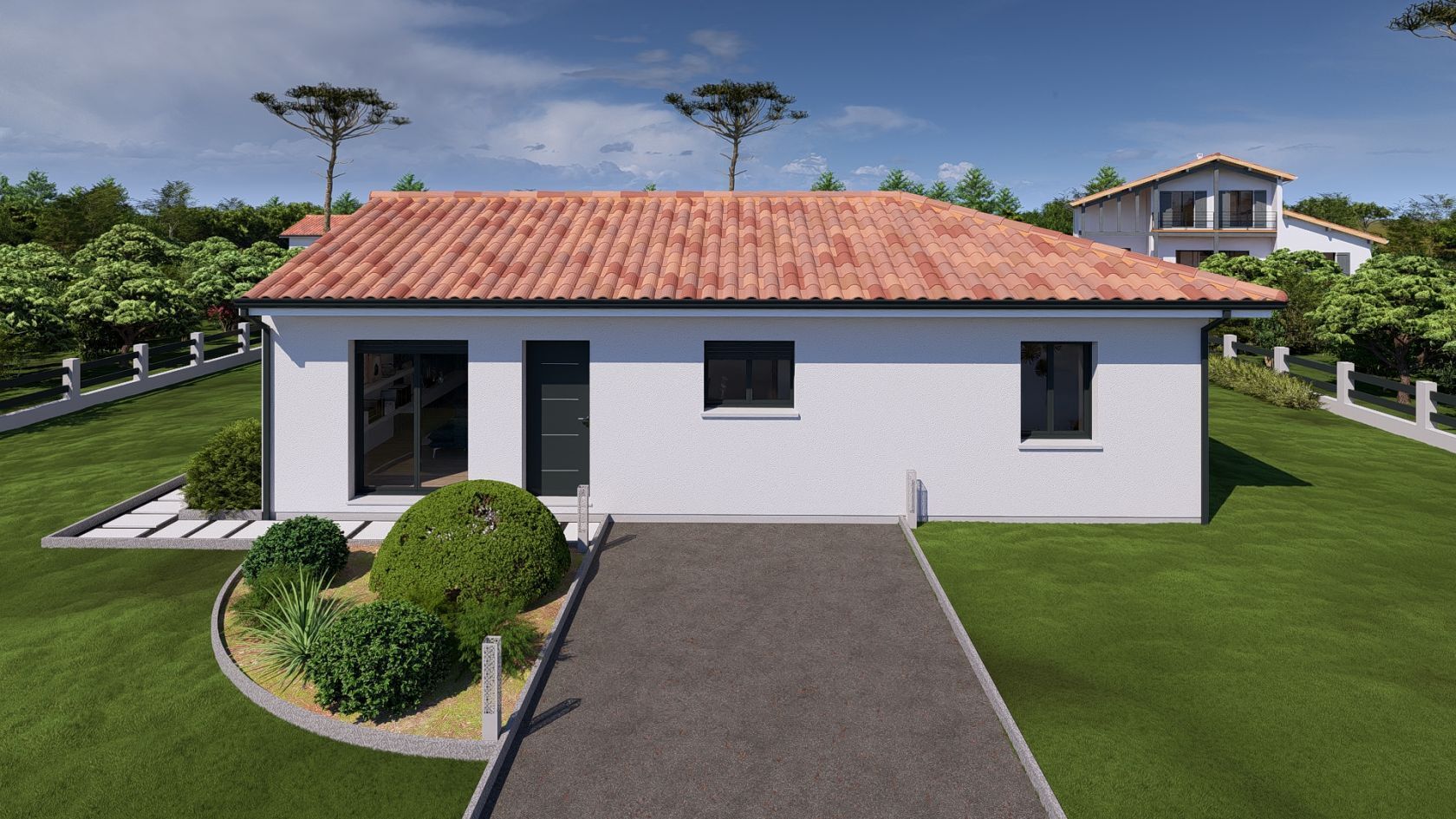 Projet de construction d'une maison 89.94 m² avec terrain à BRETAGNE-DE-MARSAN (40)