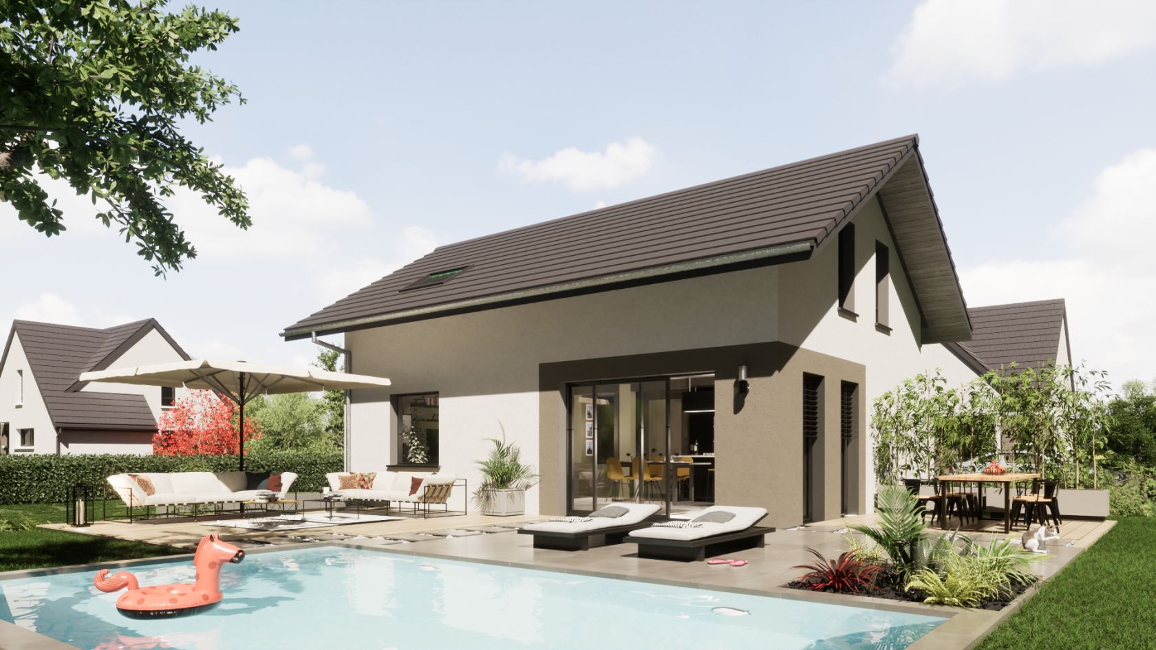 Projet de construction d'une maison 106.75 m² avec terrain à MARIGNIER (74)