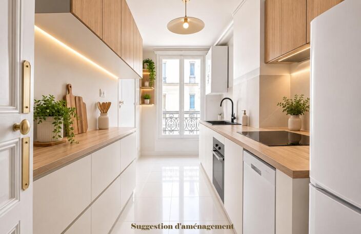 Paris 14ème - Immeuble Haussmannien - 3 pièces (53,30 m²) avec vue sur "Réservoir Montsouris"  à 2 pas du Parc Montsouris — photo 4