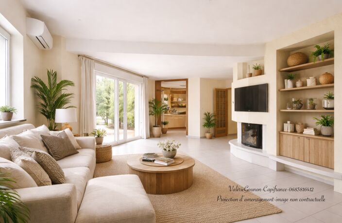 Maison à vendre 5 pièces JUVIGNAC (34),4 Chambres,130 m2, Terrain 645m2,Sous-Sol 130 m2-Garage double-Piscine — photo 3