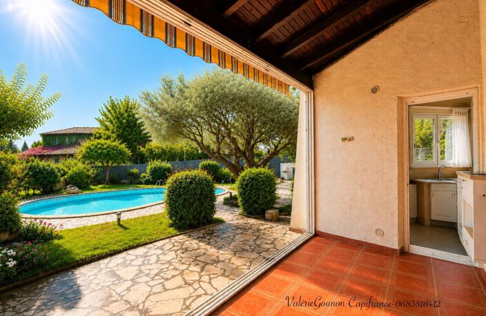 Maison à vendre 5 pièces JUVIGNAC (34),4 Chambres,130 m2, Terrain 645m2,Sous-Sol 130 m2-Garage double-Piscine — photo 4