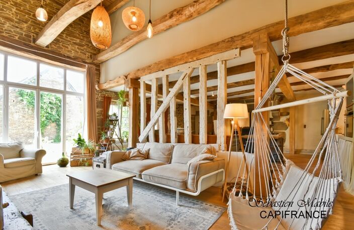Chambres d'hôtes et gîte à vendre en Bretagne 9 pièces SOUGEAL (35) en Baie du Mont Saint Michel - Terrrain de 2200 M² — photo 3