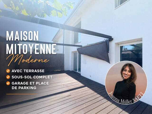 Maison mitoyenne de 125 m2 moderne avec grande terrasse, garage et place de parking — photo du bien