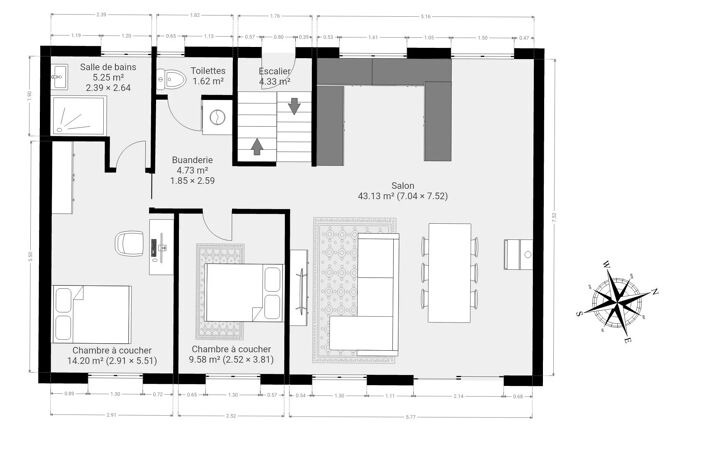 Maison rénovée avec appartement indépendant — photo 2