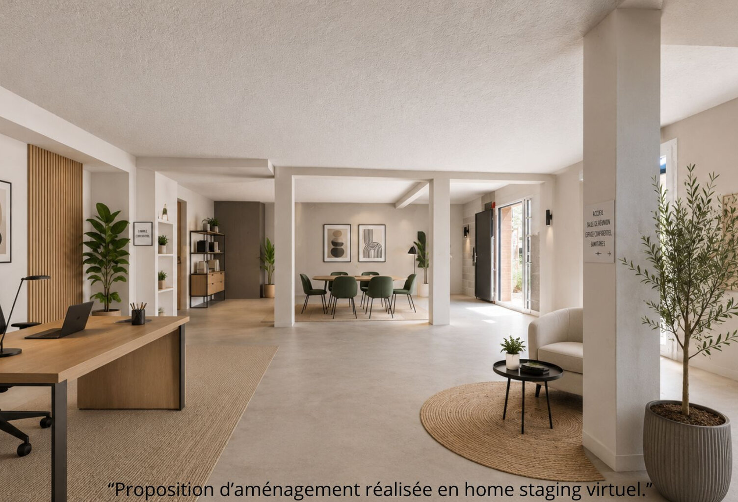 LOCAL PROFESSIONNEL NEUF 70 M2 - PLATEAU A AMENAGER - TOULOU — photo 1