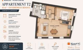 Appartement 2 Pièces 43 m² à vendre à Morlaix (29600)