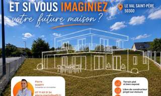 Terrain  816 m² à vendre à Le Val-Saint-Père (50300)