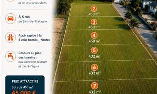 Terrain  432 m² à vendre à Guipry-Messac (35480)