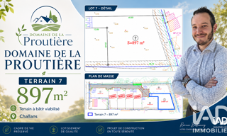 Terrain  897 m² à vendre à Challans (85300)