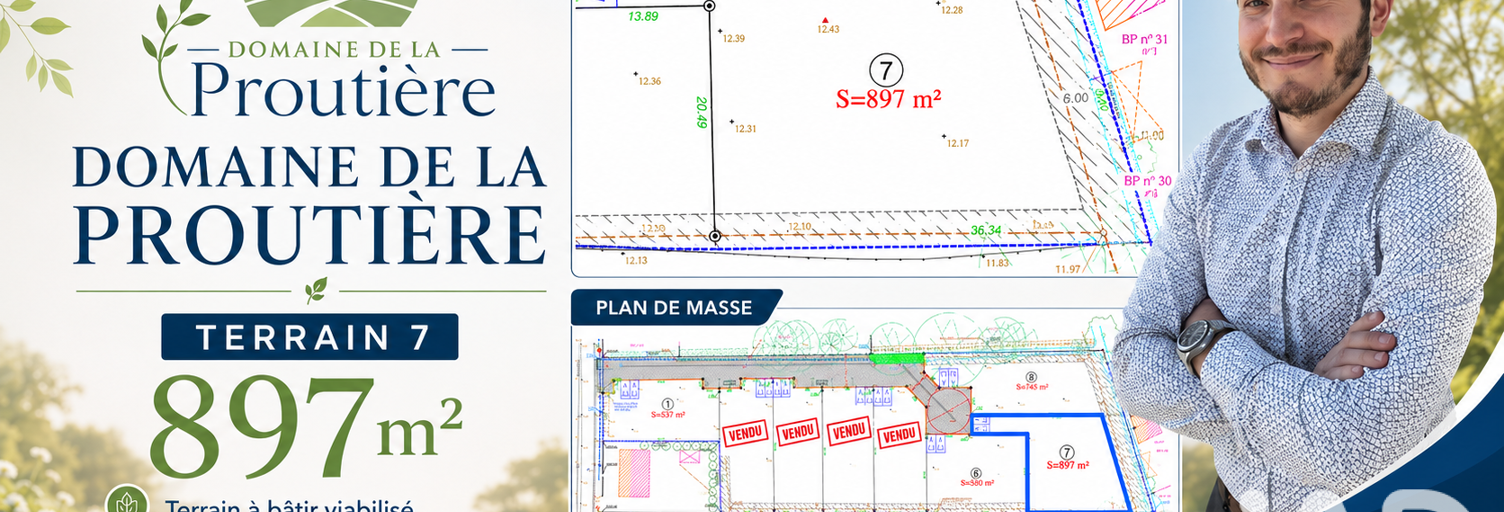 Terrain  897 m² à vendre à Challans (85300)