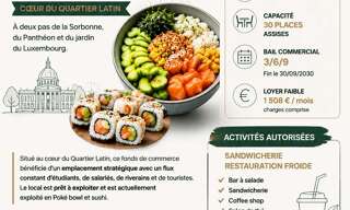 Commerce  48 m² à vendre à Paris 5 (75005)