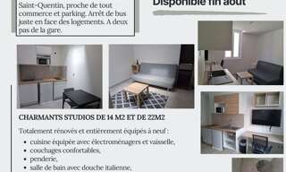 Appartement 1 Pièce 14 m² à louer à Saint-Quentin (02100)