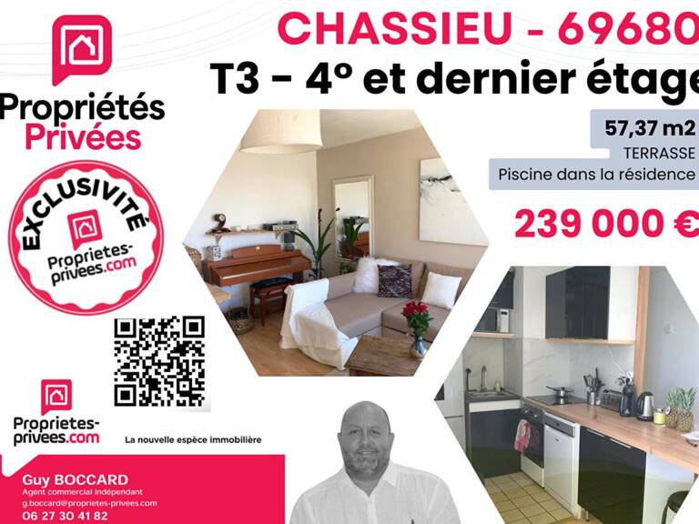 Appartement Chassieu 3 pièce(s) 57.35 m2 — photo 1