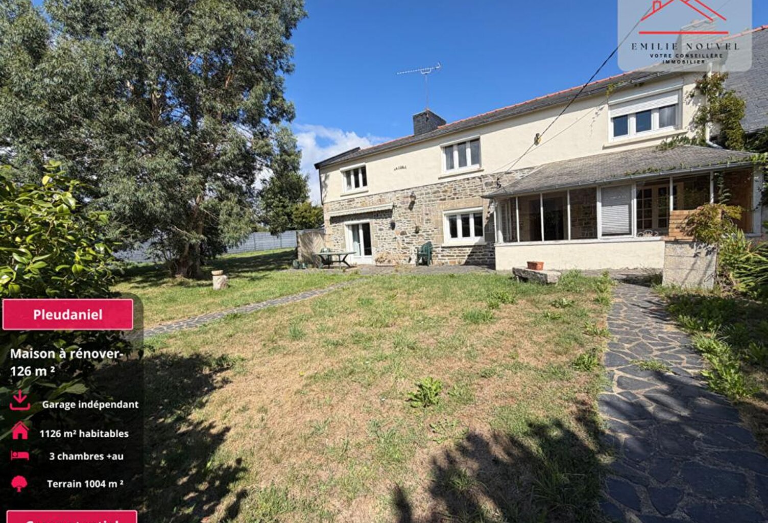 Maison 126 m² à rénover avec terrain et garage — photo 1