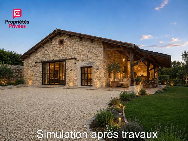 Grange en pierre à réhabiliter 240 m² au sol avec CU opérationnel — photo 1