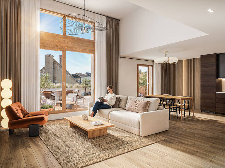 appartement 3 pièces 64m²  avec terrasse sur ile saint Laurent  Rive de Genise 2 — photo 1