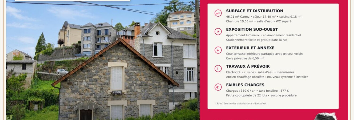 Appartement 3 Pièces 46 m² à vendre à Tulle (19000)