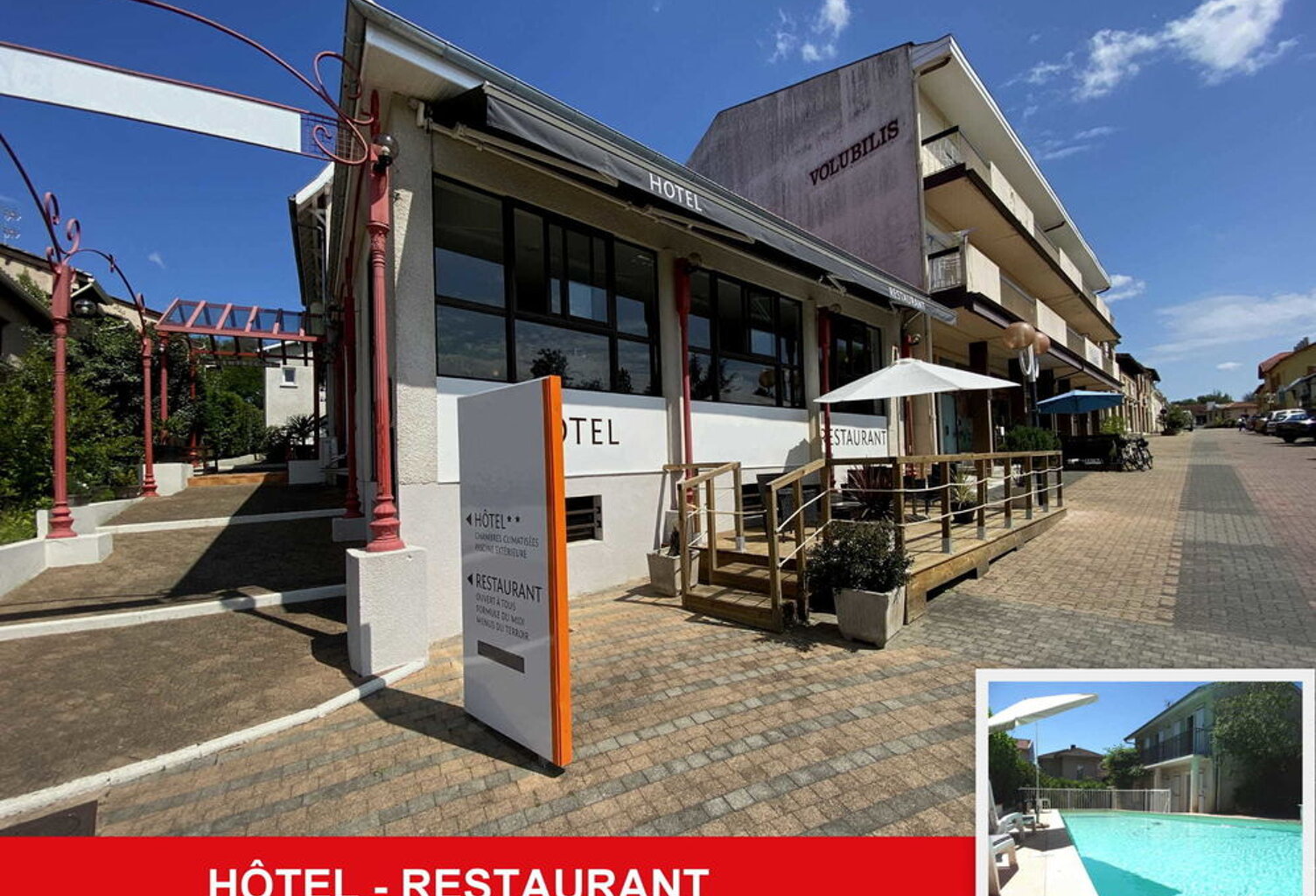 HÔTEL RESTAURANT AVEC PISCINE — photo 1