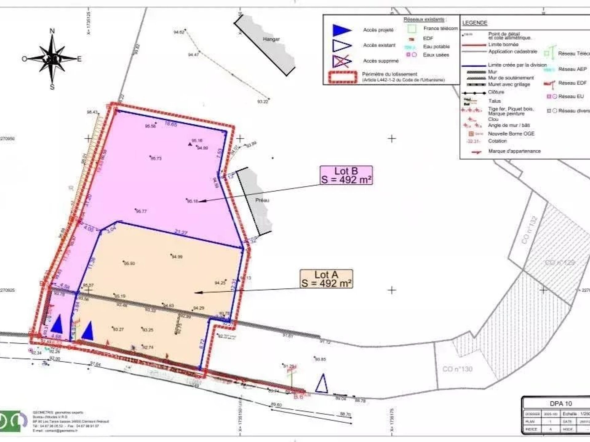 Acheter terrain 492 m² 144 000 € à clermont-l'hérault (34800) : une annonce arthurimmo.com · 144 000 €
