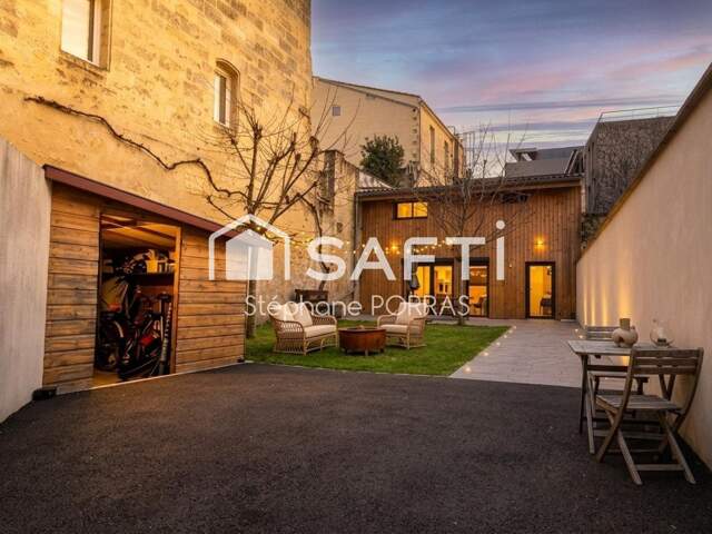 Maison 130m² Bordeaux : jardin, patio, 1 bureaux ! — photo du bien