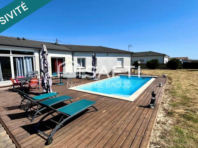 Maison de 2019, 110 m2 habitable, piscine, climatisation. — photo du bien