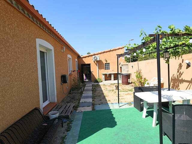 Villa plain pied 90m² 3 chambres sur terrain de 350m² piscinable avec grand garage — photo du bien