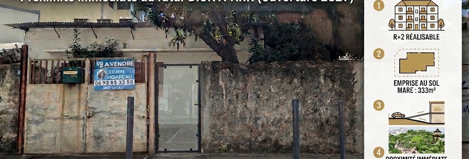 Terrain  333 m² à vendre à Saint-Denis (97400)