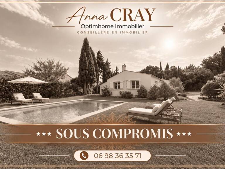 LES ANGLES (30133) – MAISON INDIVIDUELLE DE PLAIN-PIED – 4 CHAMBRES – JARDIN PISCINABLE – TERRAIN CONSTRUCTIBLE – GARAGE — photo 1