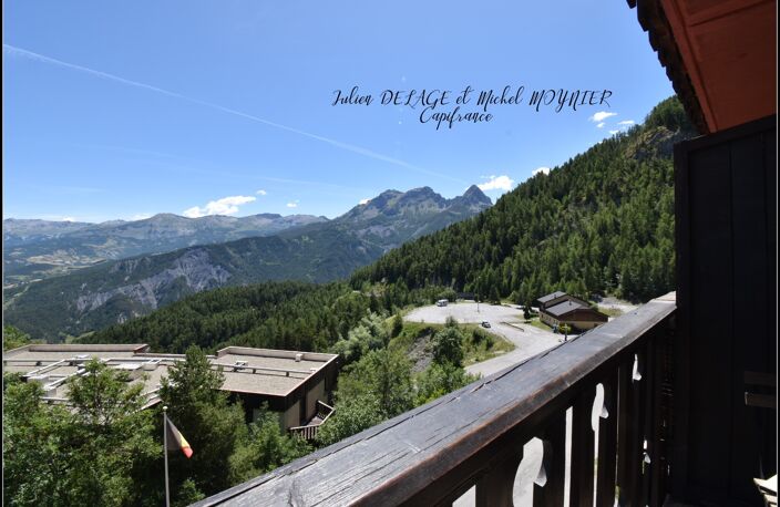 Pra Loup – Appartement plein sud avec vue panoramique, balcon, cave et casier à skis — photo 4