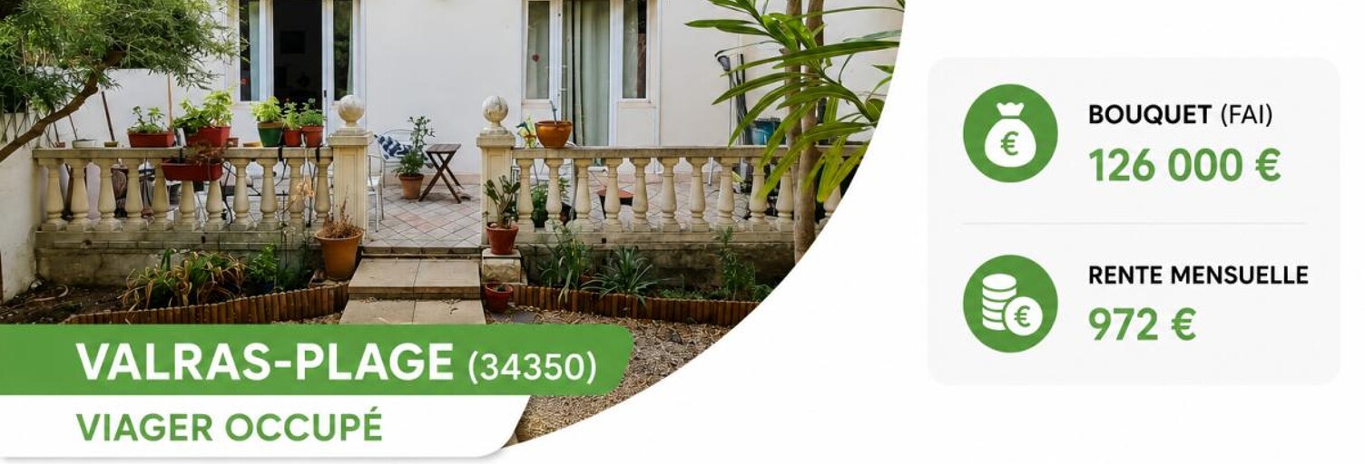 Maison 148 m² en viager Valras-Plage (34350)