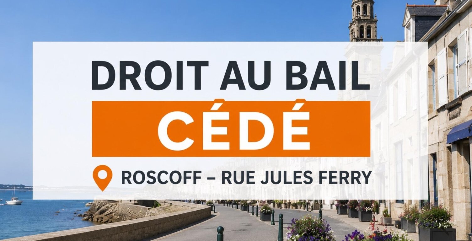 Droit au bail - local commercial en plein coeur de Roscoff — photo 1