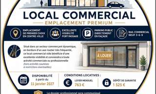 Commerce 2 Pièces 43 m² à louer à Les Sables-d'Olonne (85340)