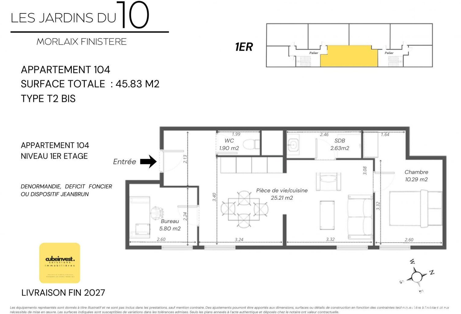 Vente Appartement 3 pièces — photo 1