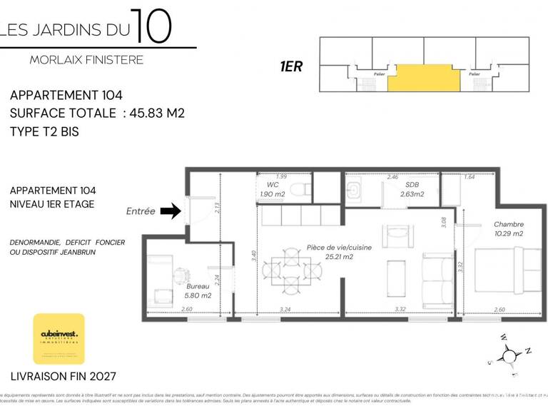 Vente Appartement 3 pièces — photo 1