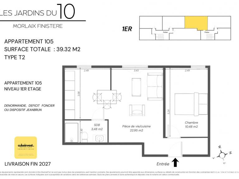 Vente Appartement 2 pièces — photo 1