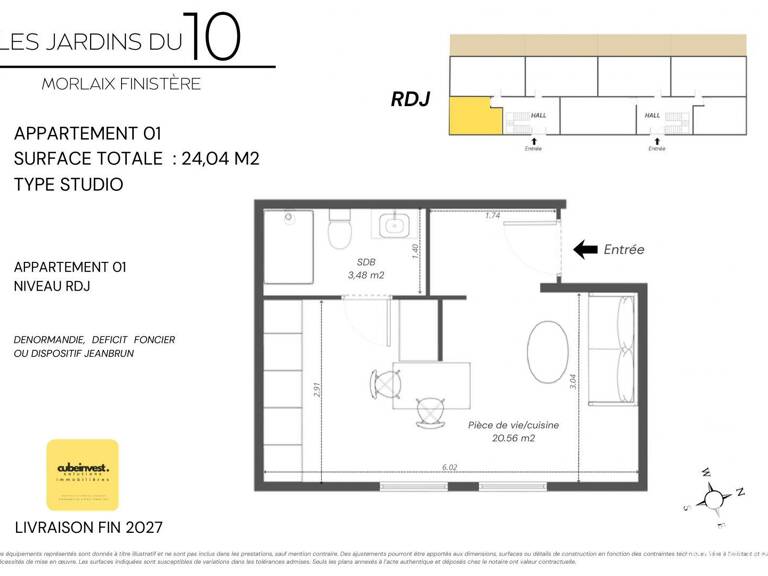 Vente Appartement 1 pièce — photo 1