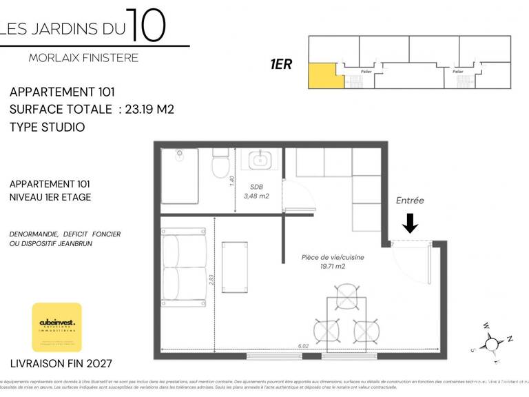 Vente Appartement 1 pièce — photo 1